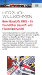 Mobile Screenshot of beier-baustoffe.de